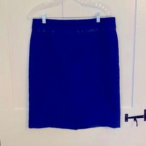 Colbalt blue Ann Taylor pencil skirt size 10